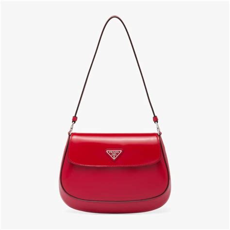 prada red brushed leather bag|genuine leather Prada bags.